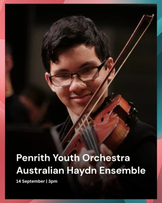 Join us for this special concert as Penrith Youth Orchestra teams up with the acclaimed @australianhaydnensemble  This performance brings together the vibrant energy of Western Sydney’s rising young musicians, and the refined artistry of Australia’s leading period-instrument professionals.  The afternoon will feature music by Mozart, Dvořák and many more, offering a rich and engaging listening experience.  📅 Sunday 14 September, 3pm
📍 Joan Sutherland Performing Arts Centre
🎫 Link in bio
📸 @eddysummersphotography