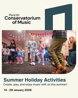 𝐒𝐮𝐦𝐦𝐞𝐫 𝐇𝐨𝐥𝐢𝐝𝐚𝐲 𝐀𝐜𝐭𝐢𝐯𝐢𝐭𝐢𝐞𝐬 𝐚𝐭 𝐏𝐞𝐧𝐫𝐢𝐭𝐡 𝐂𝐨𝐧!
Looking for fun, creative ways to keep your kids engaged this summer?  𝐄𝐚𝐫𝐥𝐲 𝐂𝐡𝐢𝐥𝐝𝐡𝐨𝐨𝐝 𝐌𝐮𝐬𝐢𝐜 𝐒𝐮𝐦𝐦𝐞𝐫 𝐒𝐜𝐡𝐨𝐨𝐥
Sing, dance, and play together! Support your child’s development through music, movement, and storytelling in a cool, family-friendly environment.  𝐒𝐮𝐦𝐦𝐞𝐫 𝐒𝐭𝐫𝐢𝐧𝐠𝐬
Join our 3-day workshop to make friends, learn ensemble skills, and tune up for the year ahead! Perfect for Year 5–8 students (AMEB Grades 1–4).  Book now and make this summer musical!
- 𝗟𝗶𝗻𝗸 𝗶𝗻 𝗯𝗶𝗼