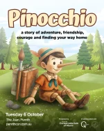 𝐑𝐞𝐚𝐝𝐲 𝐟𝐨𝐫 𝐚𝐧 𝐚𝐝𝐯𝐞𝐧𝐭𝐮𝐫𝐞?  Join us for 'Pinocchio', a joyful celebration of imagination, adventure and love with the Richard Bonynge Ensemble, @glenbrookballet and @qtheatre_ Mini Performance Ensemble.  Journey with the little wooden boy from Geppetto’s workshop into a world of wonder, temptation and discovery, with music by Alexander Litvinovsky and a story adaptation by Q Theatre’s Rebecca Matthews.  A magical experience for children, families and the young at heart.  📅 Tuesday, 6 October at 11am
📍 Q Theatre, The Joan
597 High Street, Penrith  🎟️ 𝗴𝗿𝗮𝗯 𝘆𝗼𝘂𝗿𝘀 𝗻𝗼𝘄! 𝗟𝗶𝗻𝗸 𝗶𝗻 𝗯𝗶𝗼